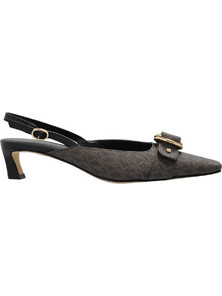 Michael Kors Γόβες Slingback με Λεπτό Χαμηλό Τακούνι Σοκολατί 40T5JDMS1B-007