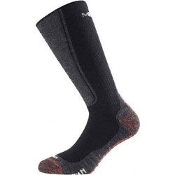 Lasting Merino Ανδρικές Κάλτσες Ψηλές με Σχέδια Μαύρες WSM-900