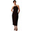 Calvin Klein Midi Καλοκαιρινό Καθημερινό Φόρεμα Μαύρο LV044F208G-UB1