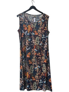 Billy's Fashion Midi Καλοκαιρινό Καθημερινό Φόρεμα Μεταξωτό Navy Μπλε 25168-323