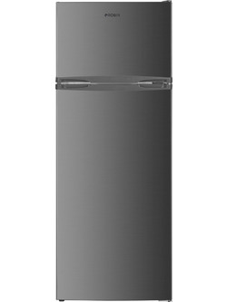 Robin CRT-2360IX Δίπορτο Ψυγείο 206lt Υ143xΠ54.5xΒ55.5cm Inox