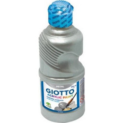 Giotto Metal Silver Ακρυλικό Χρώμα Ζωγραφικής 250ml