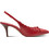 Tamaris Γόβες Slingback Δερμάτινες με Τακούνι Στιλέτο με Φιόγκο Κόκκινες 1-29602-46-500