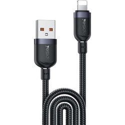 Yesido CA134L Braided USB-A to Lightning Cable 12W 3m Black