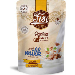 FISI Adult Sterilised Grain Free Chunk with Chicken & Goat Milk in Gravy 85gr