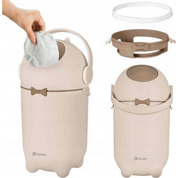 Lionelo Purebin Κάδος Απόρριψης Πάνας Beige