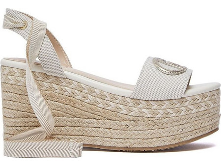 Liu Jo Bali 02 Καλοκαιρινές Γυναικείες Πλατφόρμες Ψηλές Λευκές SA6085TX36-00005