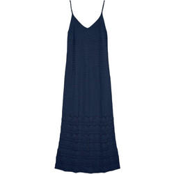Vero Moda Maxi Καλοκαιρινό Καθημερινό Φόρεμα Πλεκτό Navy Μπλε 10342606