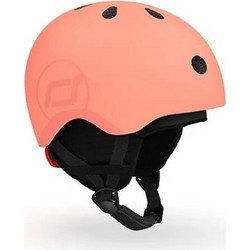 Scoot & Ride Παιδικό Κράνος Ποδηλάτου με Led Πόλης / BMX / Dirt Πορτοκαλί Peach