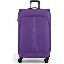 Diplomat Lisbon ZC208 Βαλίτσα Μεγάλη 78x46x34cm με 4 Ρόδες Μωβ
