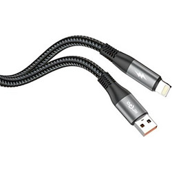 KLGO S-140 Braided USB-A to Lightning Cable 2m Black
