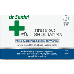 Dr Seidel Stress Out Shot Συμπλήρωμα Διατροφής Σκύλου & Γάτας για Διαχείριση Άγχους & Στρες 10 Δισκία