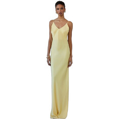 Mix & Match Luisa Maxi Καλοκαιρινό Φόρεμα για Γάμο / Βάπτιση Σατέν Κίτρινο SS2619