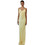 Mix & Match Luisa Maxi Καλοκαιρινό Φόρεμα για Γάμο / Βάπτιση Σατέν Κίτρινο SS2619