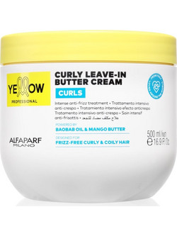 Yellow Professional Curls Leave In Conditioner Κρέμα για Επανόρθωση για Σγουρά Mαλλιά 500ml