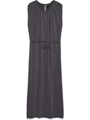 Vero Moda Midi Καλοκαιρινό Καθημερινό Φόρεμα Ανθρακί 10342935