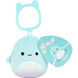 Jazwares Squishmallows W12 Shah the Whale με Κλιπ 9cm