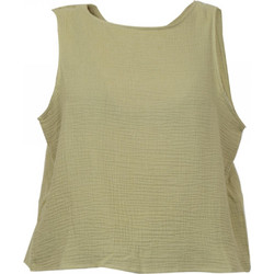 Vero Moda Natali Γυναικείο Καλοκαιρινό Crop Top Βαμβακερό Χακί 10266398