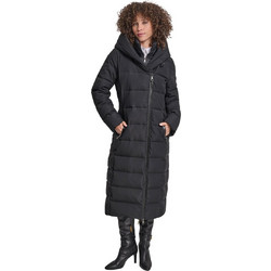 DKNY Γυναικείο Μπουφάν Χειμωνιάτικο Puffer Μακρύ Μαύρο DLEMPV01-BLK