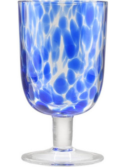 Estia Σετ Ποτήρια Νερού Γυάλινα Κολωνάτα Colorburst Μπλε 380ml 6τμχ 07-40864