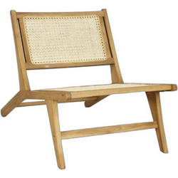 Ravenna Πολυθρόνα Ξύλινη Μπεζ Teak Daphne Natural