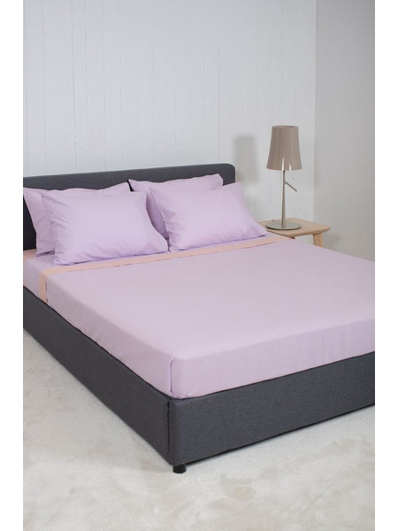Βιοκαρπέτ Σετ Σεντόνια King Size Βαμβακερά 270x280 View Lilac Powder
