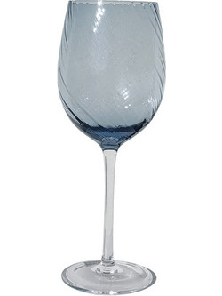 HFA Σετ Ποτήρι Κρασιού Γυάλινo Κολωνάτο Μπλε 640ml 5420215