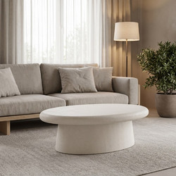 Pakoworld Herona Τραπεζάκι Σαλονιού Οβάλ MDF Μ100xΠ60xΥ32cm 415-000007