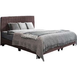HomeMarkt Luther Κρεβάτι Υπέρδιπλο Υφασμάτινο με Τελάρο 160x200cm HM717.02