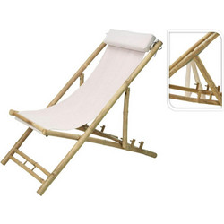 Σεζλόνγκ The Netherlands Bamboo με Λευκό Μπεζ Ύφασμα VM4000030