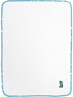 Dimcol Dinosaur 180 Κουβέρτα Κούνιας Πικέ 100x160 Λευκή