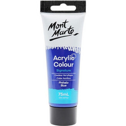 Mont Marte 20 Phthalo Blue Ακρυλικό Χρώμα Ζωγραφικής 75ml