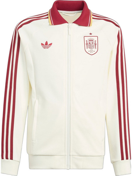 Adidas Παιδική Ζακέτα Φούτερ με Φερμουάρ Λευκή Κόκκινη JZ2248