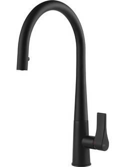 Gessi Proton 17153-299 Μπαταρία Κουζίνας Πάγκου Διπλής Παροχής Ανάμεικτη με Ντουζ Μαύρη