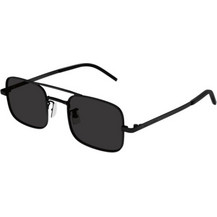 Saint Laurent SL331 001 Ανδρικά Γυαλιά Ηλίου Τετράγωνα Μεταλλικά Μαύρα με Μαύρο Φακό