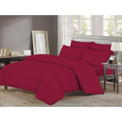 Γαρύφαλλο Σετ Σεντόνια Μονά Βαμβακερά 160x260 One Color Μπορντό GAR-31997