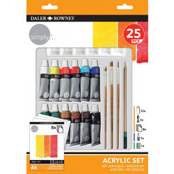 Daler-Rowney Simply Σετ Ζωγραφικής 25τμχ