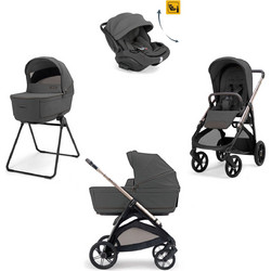 Inglesina Aptica Quattro 2026 Καρότσι Μωρού 3 σε 1 Marble Grey Palladio Black KA62T0MBG