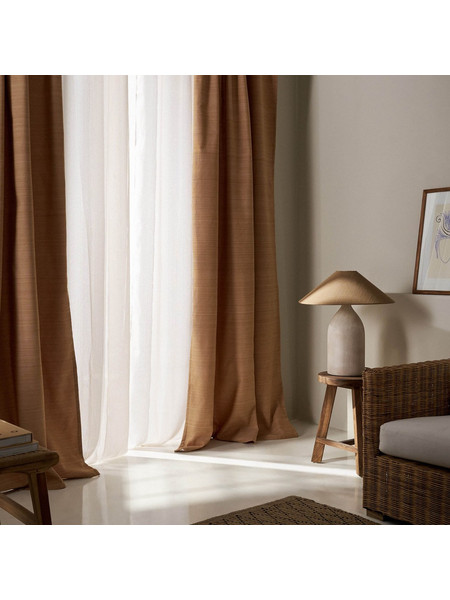 Gofis Home Κουρτίνα με Σιρίτι 130x270 Teyana 656 Mustard Yellow