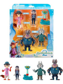 Jazwares Disney Zootropolis 2 5-Pack Figure