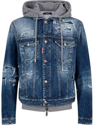 Dsquared2 Ανδρικό Μπουφάν Τζιν Μπλε S74AM1657D30011-470