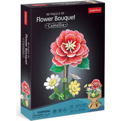 Puzzle CubicFun Flower Bouquet Camellia 3D 109 Κομμάτια