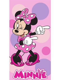Dimcol Minnie 182 Παιδική Πετσέτα Θαλάσσης Ροζ 70x140cm