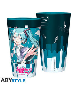 AbyStyle Ποτήρι Νερού Πλαστικό Hatsune Miku Γαλάζιο 400ml 3665361081166