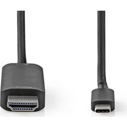 Nedis Καλώδιο HDMI Male to USB-C Male 2m Black CCGL64655BK20