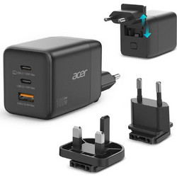 Acer HP.DSCAB.019 Φορτιστής χωρίς Καλώδιο με Θύρα USB-A & 2 Θύρες USB-C 100W Power Delivery