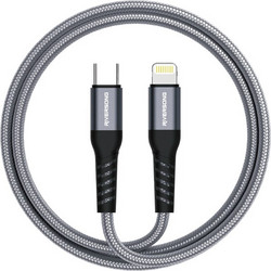 Riversong Hercules C6 Braided USB-C to Lightning Cable 27W 1.2m Grey CL50