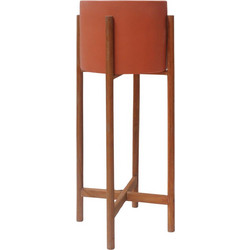 HomeMarkt Rentil Γλάστρα Εσωτερικού Χώρου Στρογγυλή Fiber Cement Rusted 25x55cm HM4684.08S