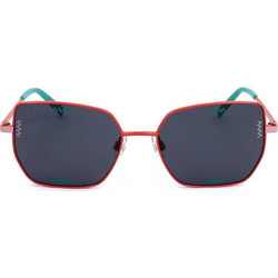 Missoni MMI0057/S C9A Γυναικεία Γυαλιά Ηλίου Τετράγωνα Μεταλλικά Κόκκινο με Μαύρο Φακό