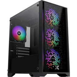 Xigmatek Nyx II Black Gaming Mini Tower Κουτί Υπολογιστή RGB με Πλαϊνό Παράθυρο